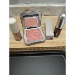 REM Beauty Makeup Bundle Honeymoon High Highlighter Eyeshadow Liquid Lipstick